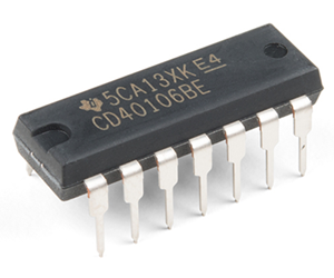 Spezifikationen für CMOS-Hex-Schmitt-Trigger-Wechselrichter CD40106B von TI