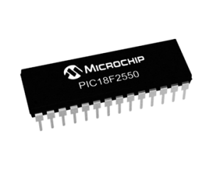 PIC18F2550 USB Microcontroller Architecture and Pin Configuration