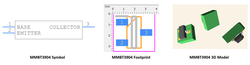 MMBT3904 cad model