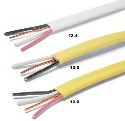 Types of 12-Gauge Wire Cables: 12/2, 12/3, and 12/4
