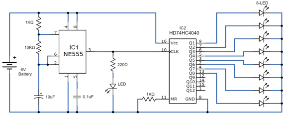 Binary Counter Circuit