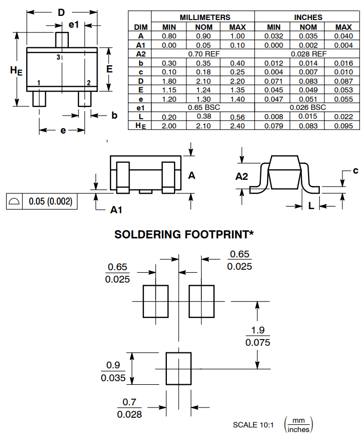  BC817 Mechanical Dimensions