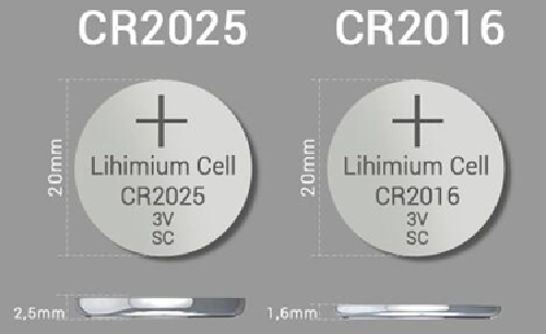 CR2025 Battery vs. CR2016 Battery