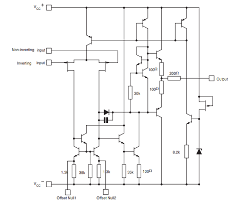 How the LF351 Op-Amp Works