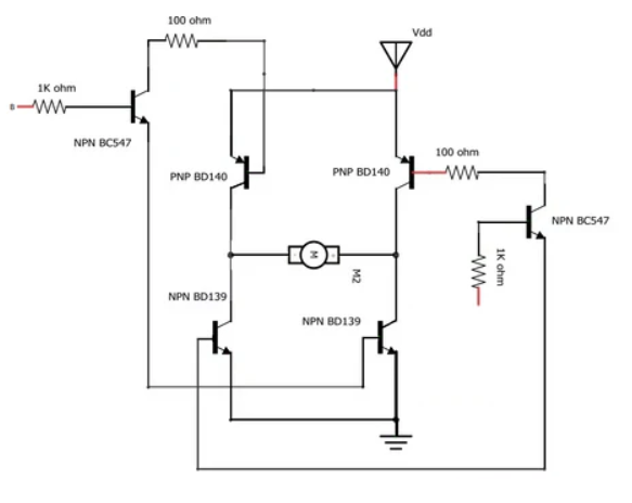 BD140 Transistor as a Driver Stage