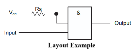 SN74LS00N Layout Example