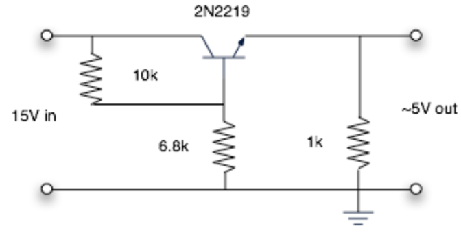  2N2219 as a Simple Series Voltage Dropper / Linear Regulator