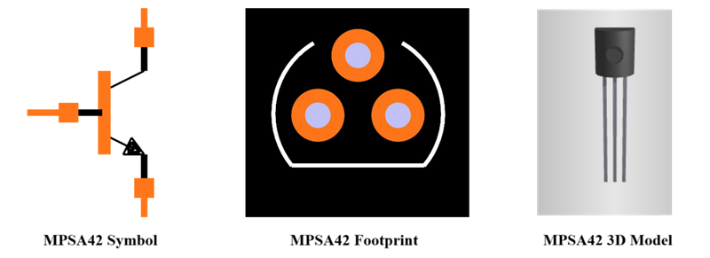MPSA42 Transistor CAD Models