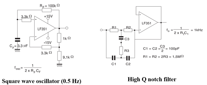 LF351 Application Circuit Diagram
