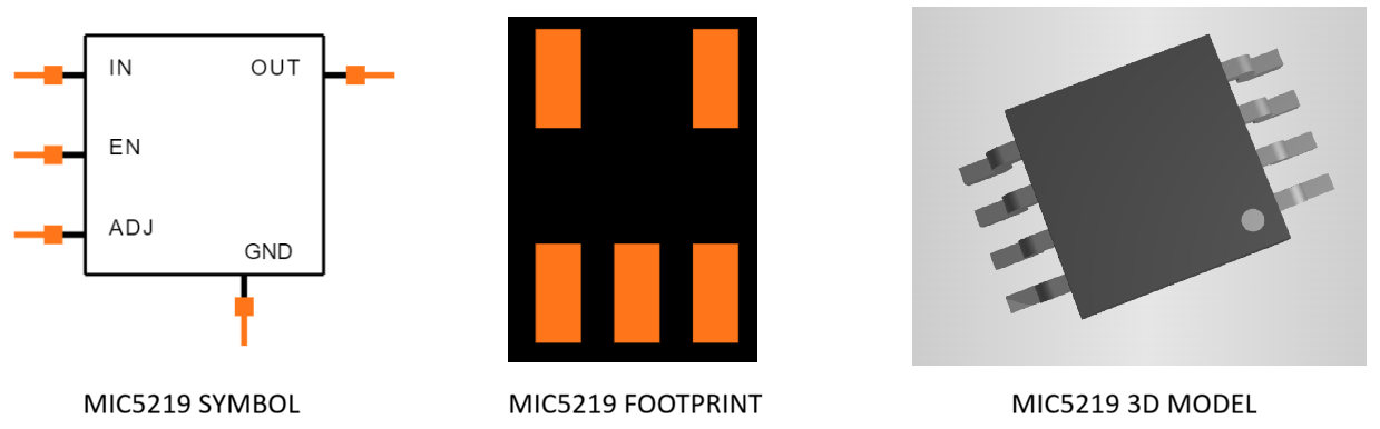 MIC5219 LDO Regulator CAD Models