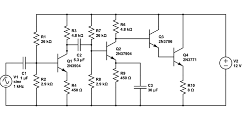 2N3771 as a Power Output Transistor (Audio Power Amplifier)