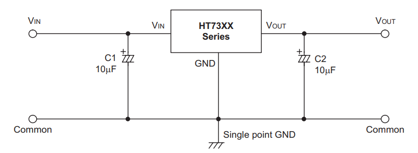 HT7333 Application Circuit