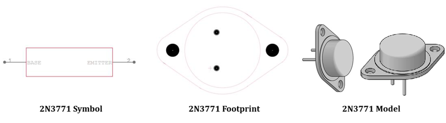 2N3771 Transistor CAD Models