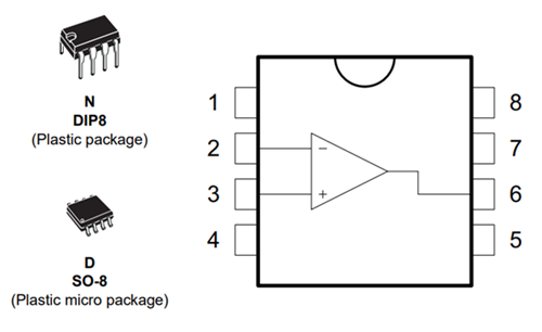 LF351 Pinout and Pin Functions