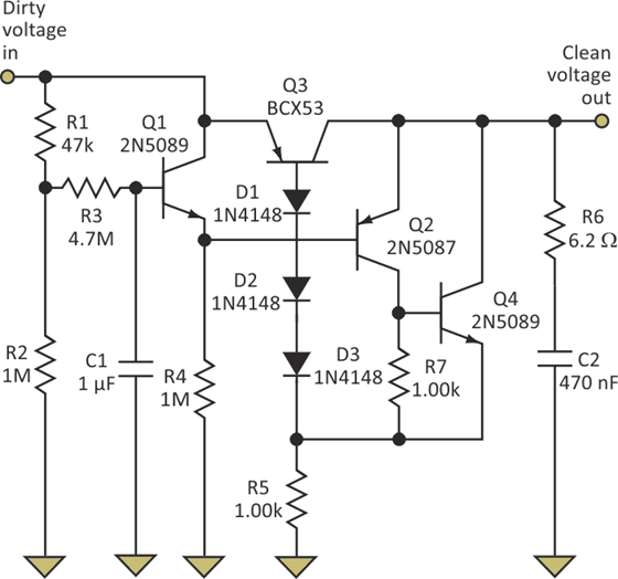  2N5089 as an Error Amplifier in a Voltage Regulation Circuit