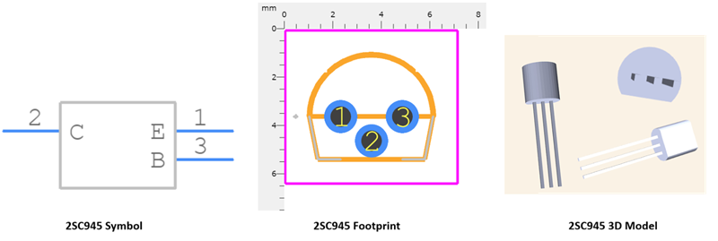 2SC945 Transistor CAD Models