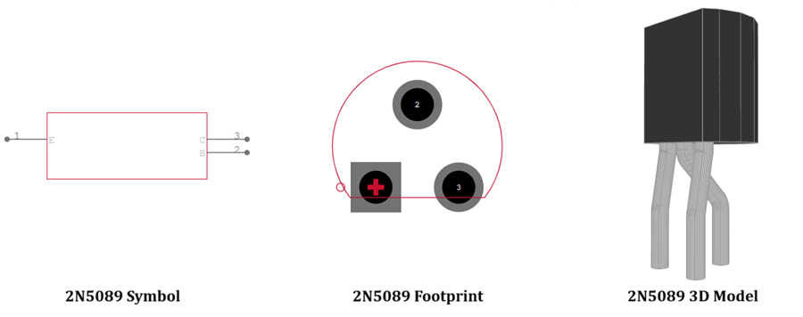2N5089 Transistor CAD Models