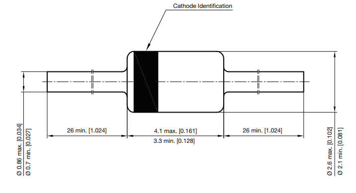 1N4734A Mechanical Dimensions