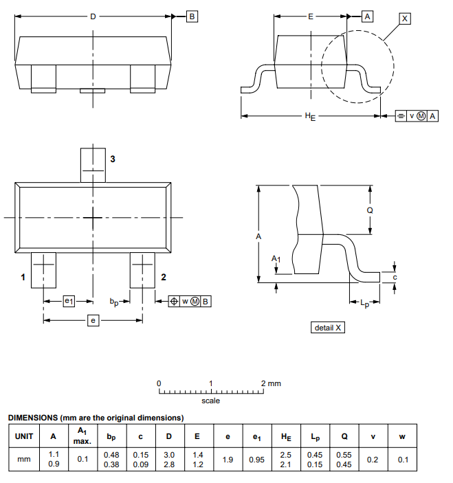 BC857 Mechanical Dimensions