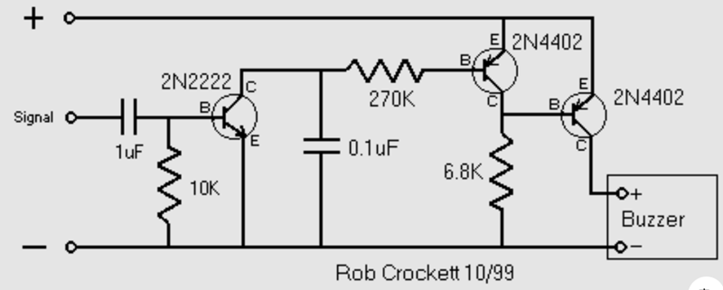 2N4402 as a Buzzer Driver and Signal Amplifier Stage