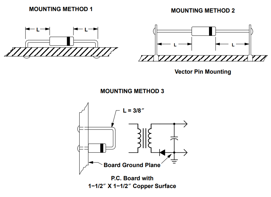 1N4003 Diode Mounting Method