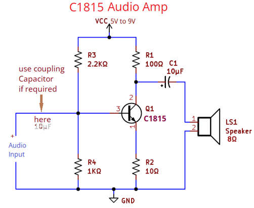 C1815 Audio Amplifier Circuit