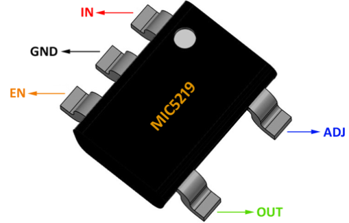 MIC5219 LDO Regulator Pinout Details