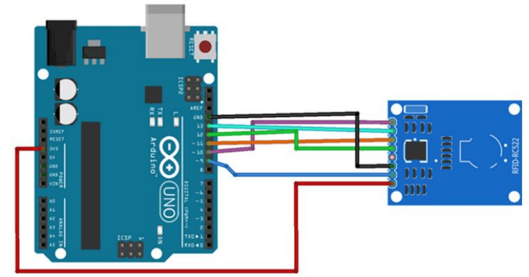 RC522 Arduino Circuit Connection