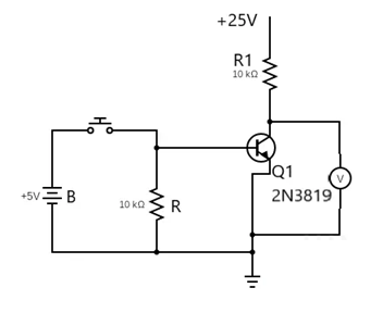 2N3819 JFET as a Voltage-Controlled Switch