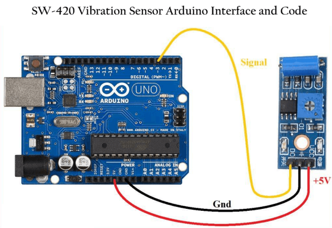 SW-420 Vibration Sensor with Arduino Uno