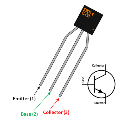 SS9014 Transistor Pinout
