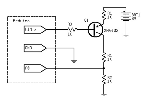 2N4402 as an Arduino-Controlled Switch and Signal Conditioner
