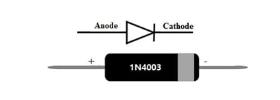 1N4003 Diode symbol