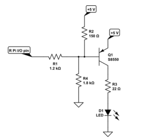 S8550 LED Driver Circuit