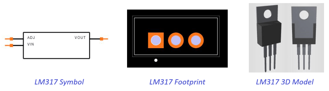 LM317 Regulator CAD Models