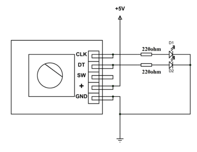 Rotary Encoder Module Circuit Diagram