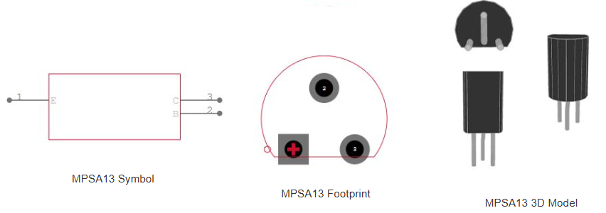 MPSA13 Transistor CAD Models