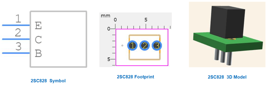 2SC828 Transistor CAD Models