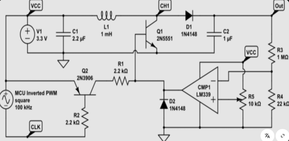 2N5551 as a High-Frequency PWM Switching Element