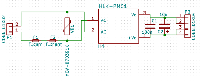 HLK-PM01 Power Module Working in Circuit