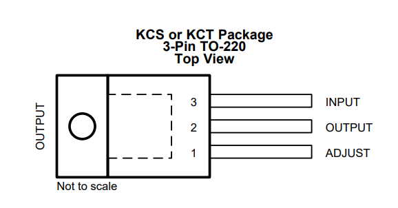 LM317 Regulator Pinout Details