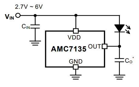 AMC7135 Working in Circuit