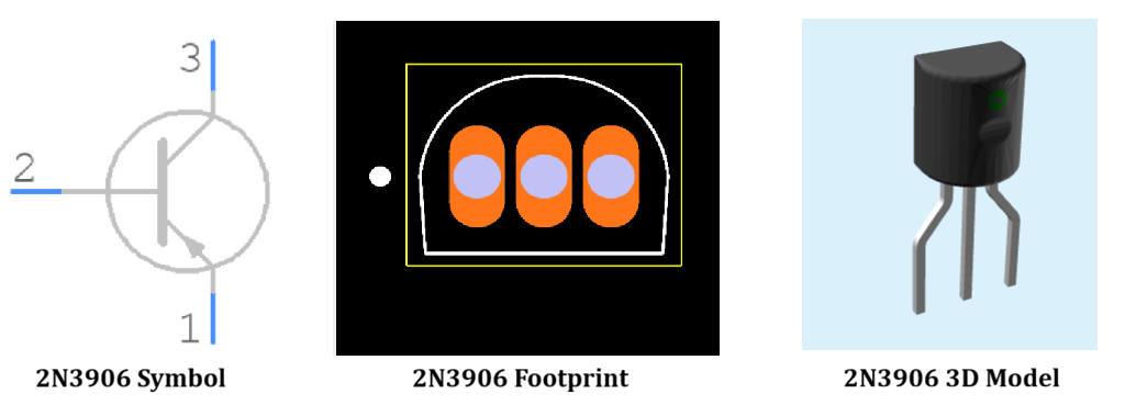 2N3906 Transistor CAD Models