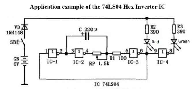 74LS04 Application Circuit Example