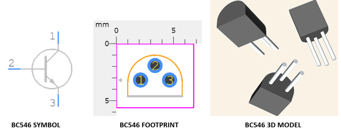 BC546 Transistor CAD Models