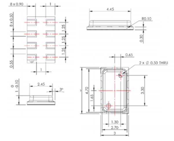 MS5611 Mechanical Dimensions