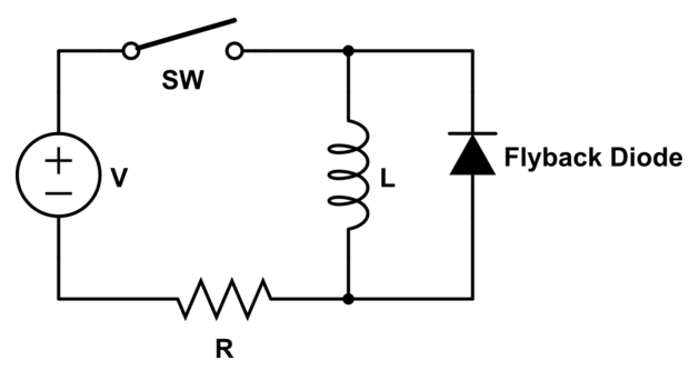 Schematic Diagram of Flyback Diode
