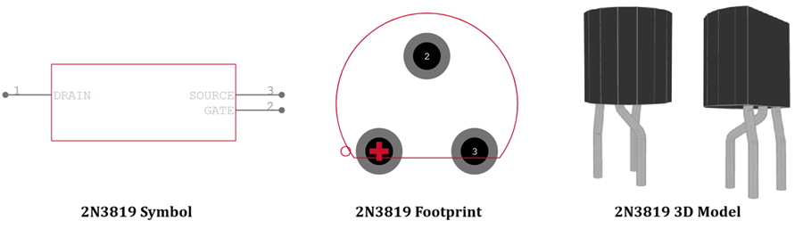 2N3819 JFET CAD Models