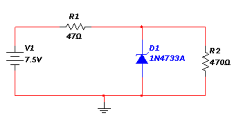 1N4733A Working in Circuit
