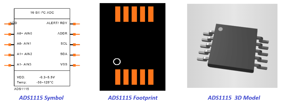 ADS1115 ADC CAD Models